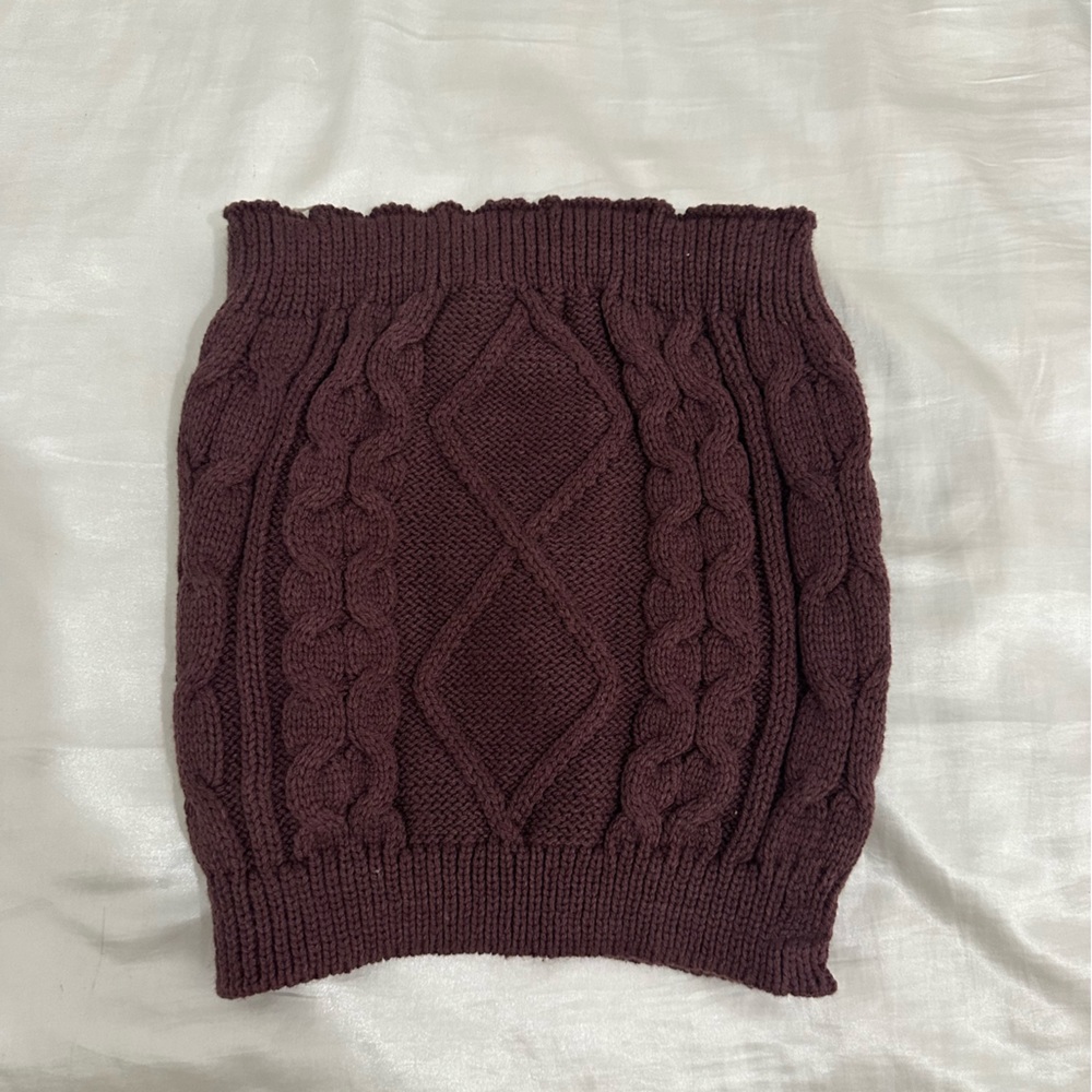 Knitted tube top